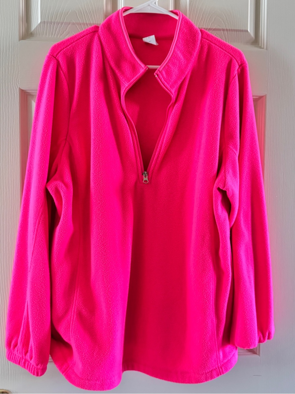 Livi Active Hot Pink Quarter-Zip Fleece Pullover
